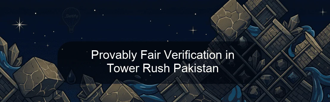 Provably Fair Verification in Tower Rush Pakistan